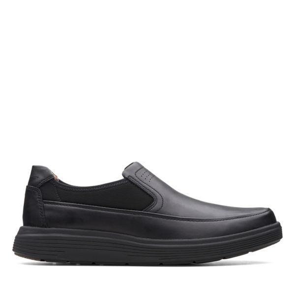 Clarks Mens Un Abode Go Loafers Black | USA-4650128